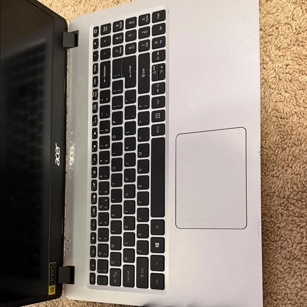 Acer Gray Laptop with Charger